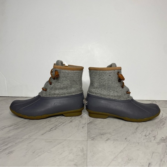Sperry Saltwater Wool Embossed Water Resistant Duck Boot 7 - Picture 7 of 14